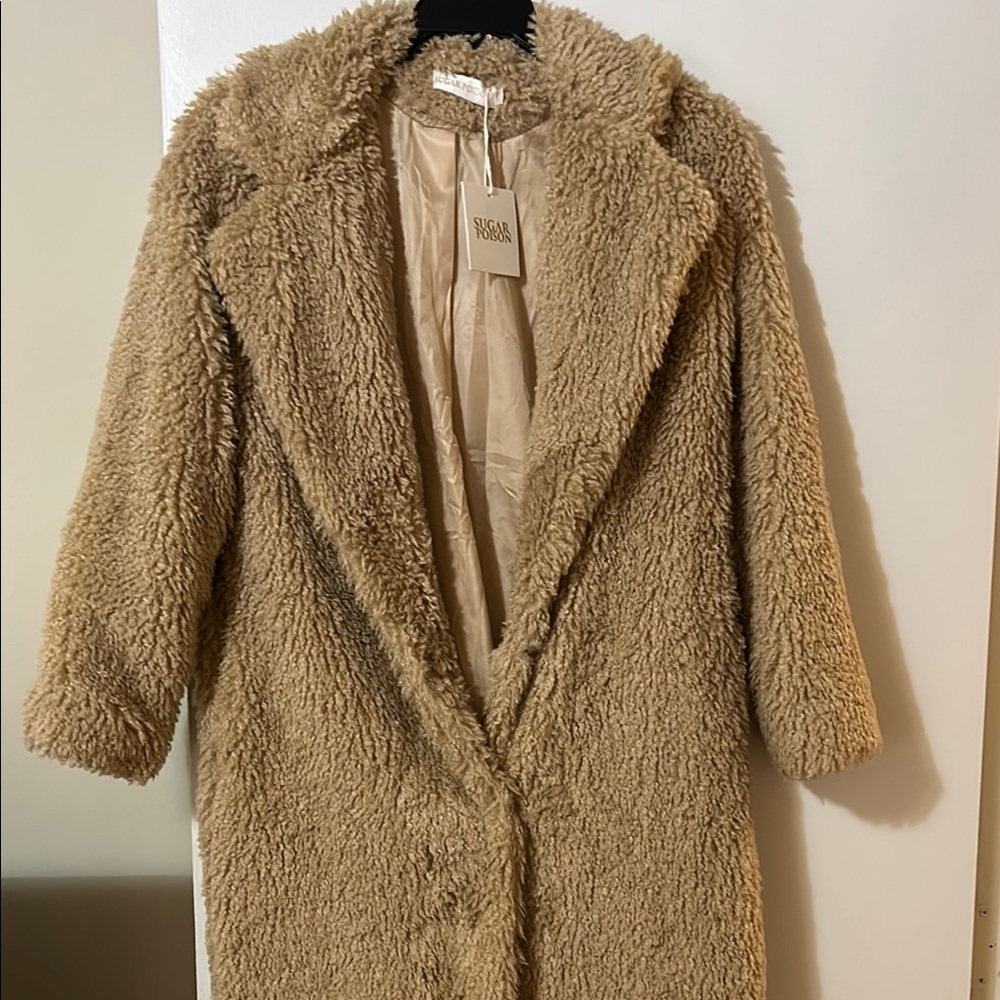 Beige Teddy Coat